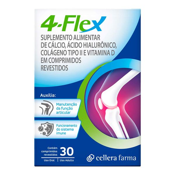Suplemento Alimentar 4-Flex Cellera Farma 30 Comprimidos