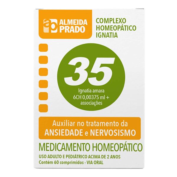 Calmante Complexo Homeopático 35 0,00375ml 60 Comprimidos