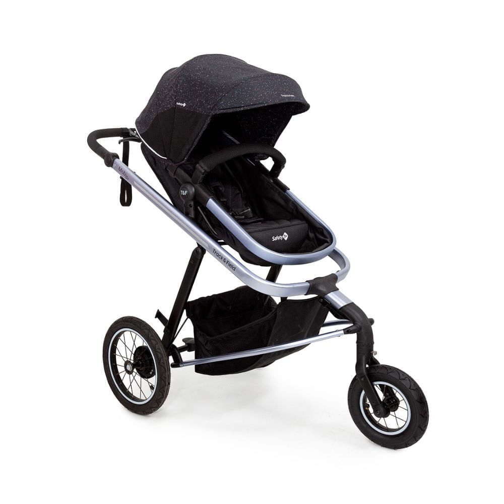 Carrinho de Bebê Mobi Go Track + field Estrelas + safety 1st 935353488