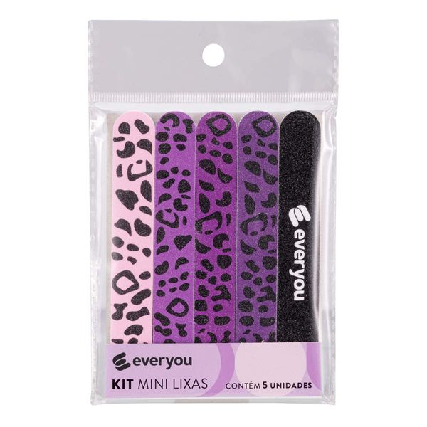 Kit Mini Lixas de Unha Ever You 5 Unidades