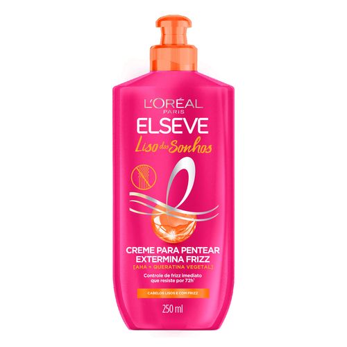 Creme Para Pentear L'oréal Paris Elseve Liso Dos Sonhos 250Ml