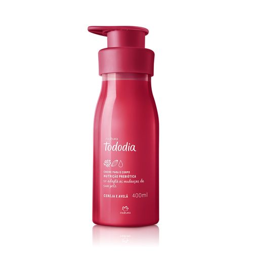Creme Desodorante Nutritivo para o Corpo Tododia Cereja e Avelã 400ml