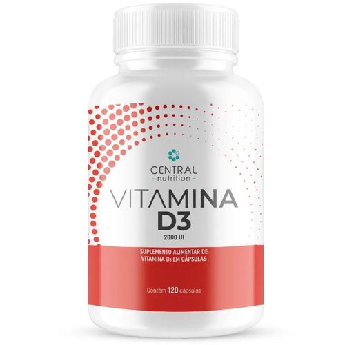 VITAMINA D3 2000 UI  Central Nutrition- Pote 120 cápsulas