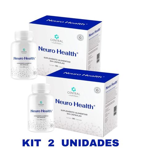 Kit 2 Neuro Health®-90 Cápsulas Suplemento Vitaminas Memória
