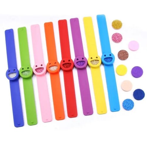Pulseira/ Relógio difusor aromaterapia infantil Laranja