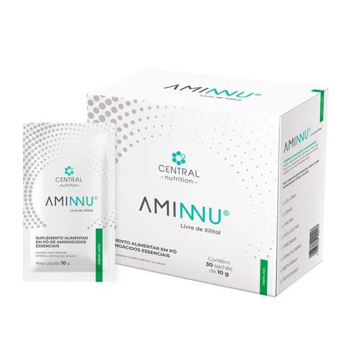 AMINNU® - Sem Xilitol - 10g 30 Sachês - Limão