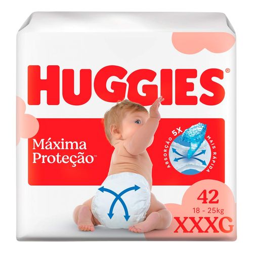Fralda Huggies Máxima Proteção Xxxg 42 Unidades