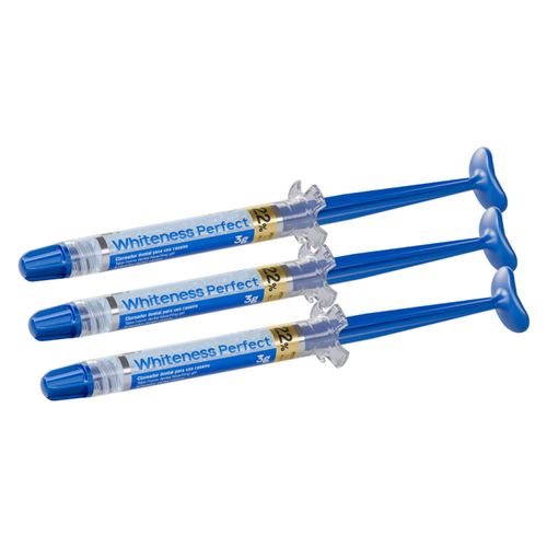 Kit 3 Seringas Clareamento Dental Whiteness Perfect 22% Fgm