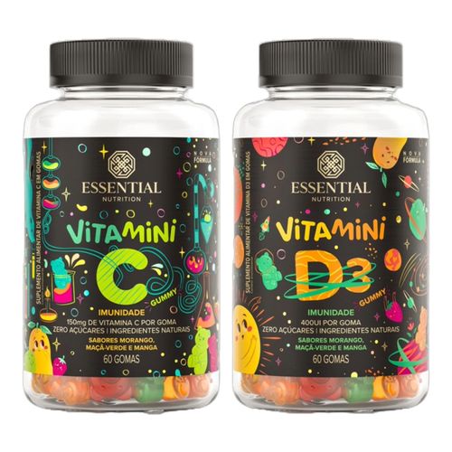 Kit 2 Vitamini Essential Nutrition: Vitamini C, Vitamini D