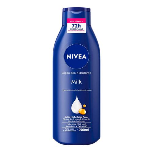 Loção Hidratante Corporal Nivea Milk Pele Seca A Extrasseca 200Ml