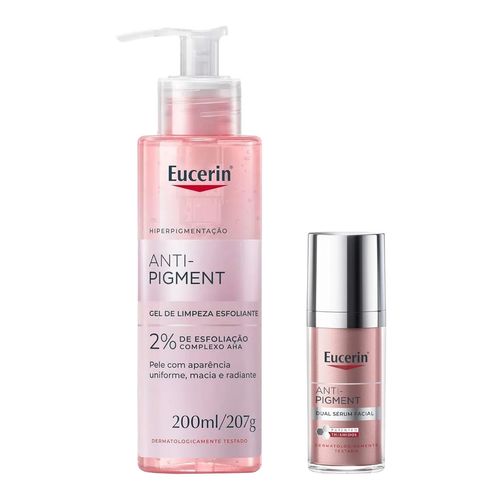 Kit-Eucerin-Anti-Pigmen-Gel-Limpeza-Esfoliante-200ml--Serum-Dual-30ml-SP Kit-Eucerin-Anti-Pigmen-Gel-Limpeza-Esfoliante-200ml--Serum-Dual-30ml-SP