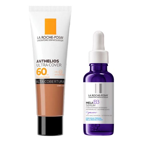 Kit-La-Roche-Posay-Protetor-Solar-FPS-60-Ultra-Cover-5-0-30g--Serum-Mela-B3-30ml-SP Kit-La-Roche-Posay-Protetor-Solar-FPS-60-Ultra-Cover-5-0-30g--Serum-Mela-B3-30ml-SP