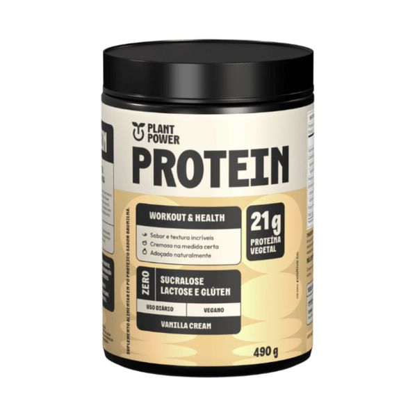 Protein Vanilla Cream Plant Power 490g