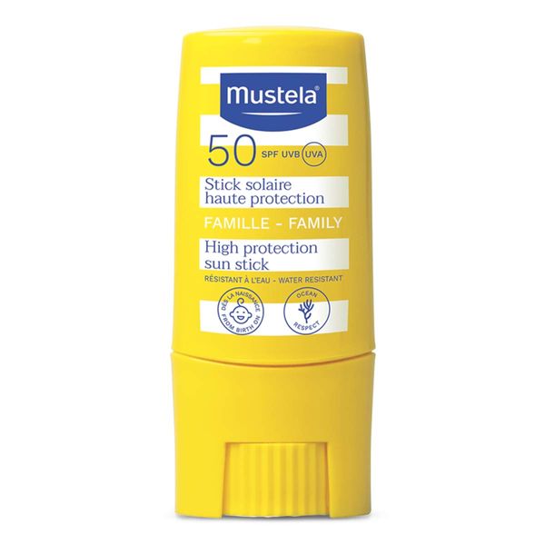 Protetor Solar Facial Mustela FPS 50 Alta Proteção 8g Stick