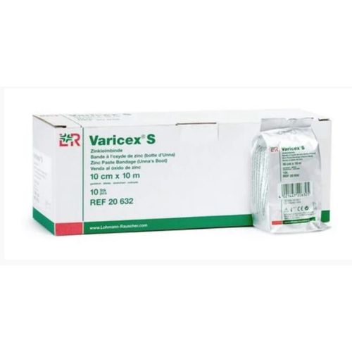 Varicex S - Bandagem de Óxido de Zinco 10cmX10m (Bota de Unna) - Lohmann & Rauscher