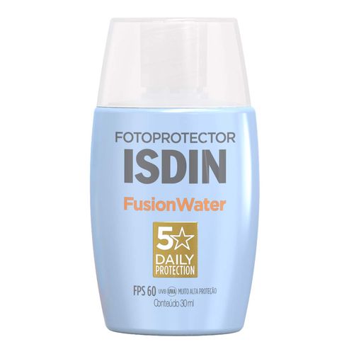 Protetor Solar Facial Isdin Fps 60 Fusion Water 5 Stars Sem Cor 30Ml
