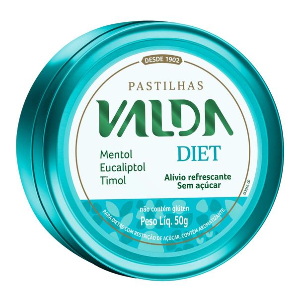 Pastilhas Valda Diet 50g