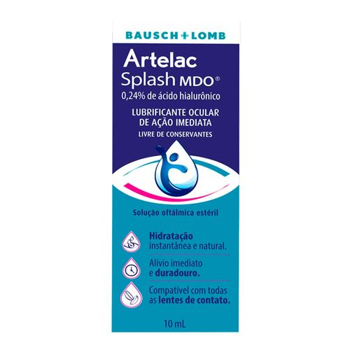 Colírio Lubrificante Artelac Splash Mdo 0,24% 10Ml