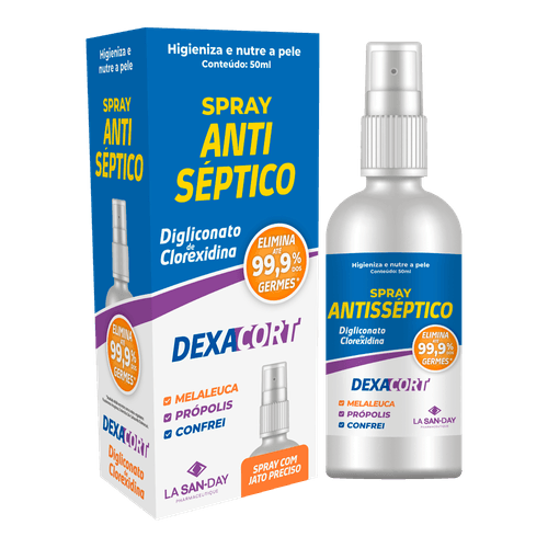 Dexacort Spray Anti Séptico (50ml) - Procter Care Dexacort Spray Anti Séptico (50ml) - Procter Care
