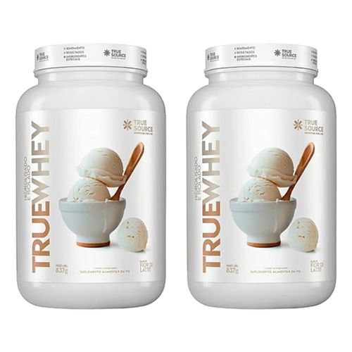 Kit 2X: Proteína True Whey Fior di Latte True Source 837g Fior di Latte