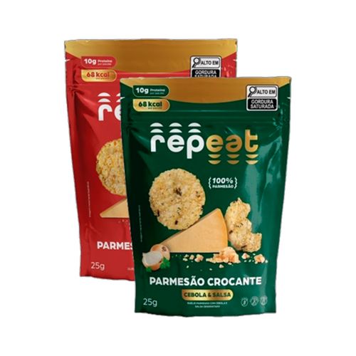 Kit 2 Snacks de Pamersão Repeat: Original, Cebola e Salsa