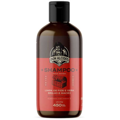 Shampoo para Barba 450mL Essência Barba Negra Don Alcides