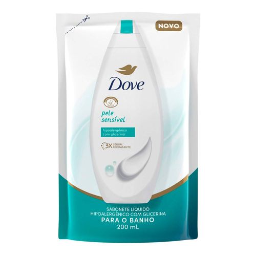Sabonete Líquido Dove Pele Sensível 200Ml Refil