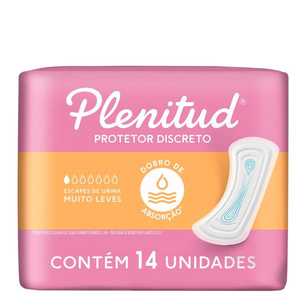 Protetor Discreto Plenitud Femme para Escapes de Urina 14 Unidades