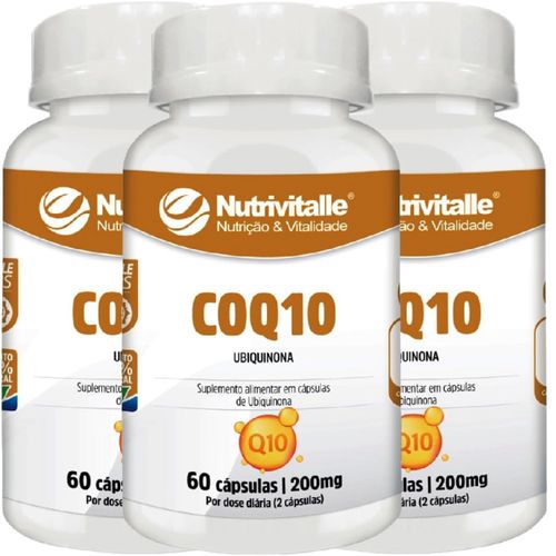 KIT 06 COQ10 200MG 60CAPS NUTRIVITALLE