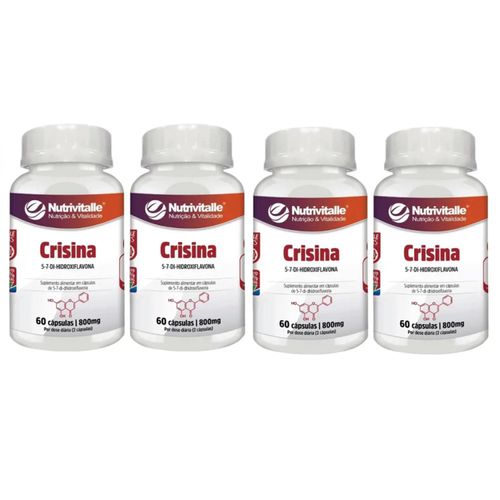 KIT 04 CRISINA 800MG 60CAPS NUTRIVITALLE KIT 04 CRISINA 800MG 60CAPS NUTRIVITALLE