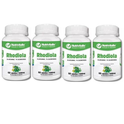KIT 04 RHODIOLA 1000MG 60CAPS NUTRIVITALLE KIT 04 RHODIOLA 1000MG 60CAPS NUTRIVITALLE