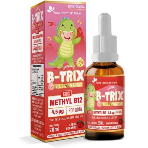 B-TRIX KIDS METILCOBALAMINA GTS 20ML SAB MORANGO FLORA NATIVA