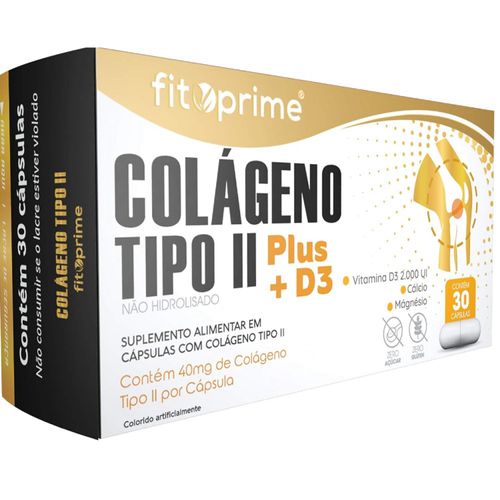 COLAGENO TIPO II PLUS + D3 40MG 30CPS FITOPRIME