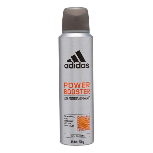 Desodorante Antitranspirante Aerossol Adidas Power Booster Masculino 150Ml