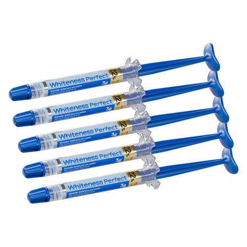 Kit 5 Seringas Clareamento Dental Whiteness Perfect 22% Fgm