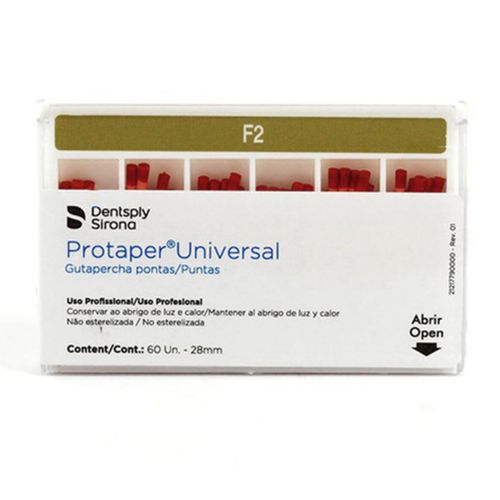 Guta Percha Protaper Universal 28mm com 60 Unidades Dentsply F2