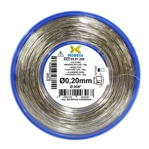 Fio Para Amarrilho CrNi Redondo em Rolo 50g Morelli 008