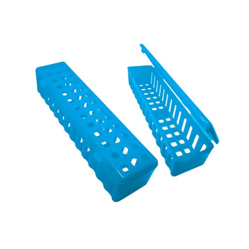 Estojo Clínico para Esterilização Steribox 1 Prisma Azul-Cítrico