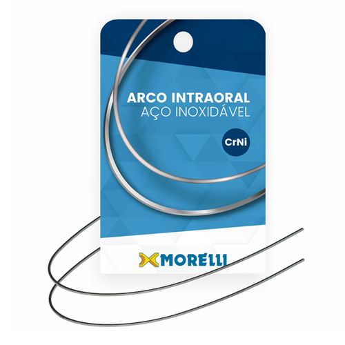 Arco Ortodôntico Intraoral Superior CrNi Retangular Morelli 021x025