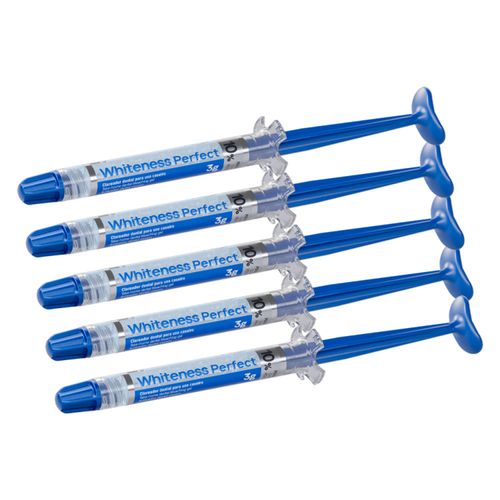 Kit 5 Seringas Clareamento Dental Whiteness Perfect 10% Fgm