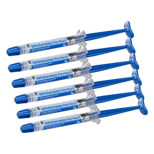 Kit 6 Seringas Clareamento Dental Whiteness Perfect 10% Fgm