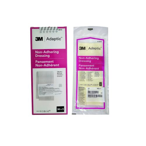 Curativo Adaptic 7,6x20,3 cm Malha Não Aderente (caixa com 36 unidades em envelopes de 3un cada) - Systagenix 3M Curativo Adaptic 7,6x20,3 cm Malha Não Aderente (caixa com 36 unidades em envelopes de 3un cada) - Systagenix 3M