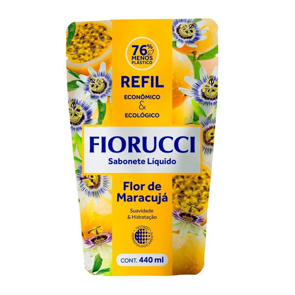 Sabonete Líquido Fiorucci Flor de Maracujá 440ml Refil