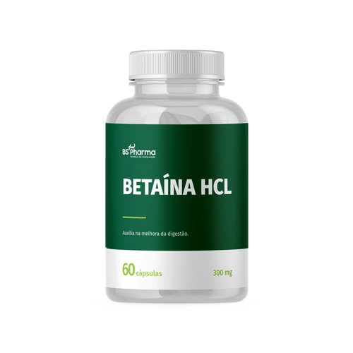 Betaína HCL - 300 mg 60 Cápsulas