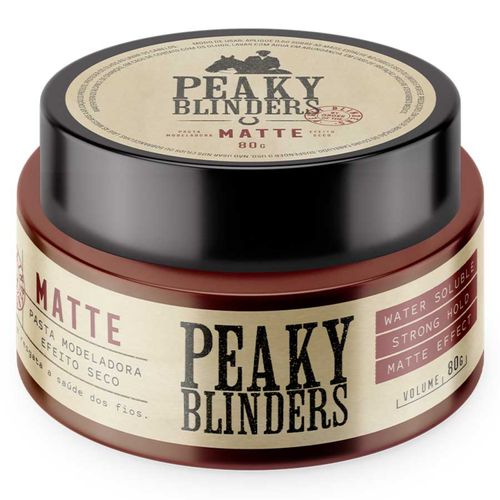 Pasta Matte Peaky Blinders Pomada Para Cabelo Alta Fixação 80g Don Alcides