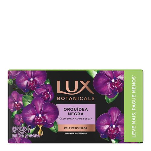 Kit Sabonete Em Barra Lux Botanicals Orquídea Negra 6 Unidades De 85G