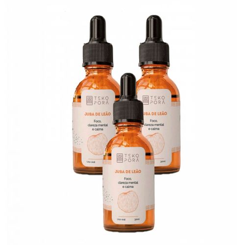 3x Extrato Juba De Leão- Hericium Erinaceus- Lions Mane-30ML Sem Sabor 3x Extrato Juba De Leão- Hericium Erinaceus- Lions Mane-30ML Sem Sabor