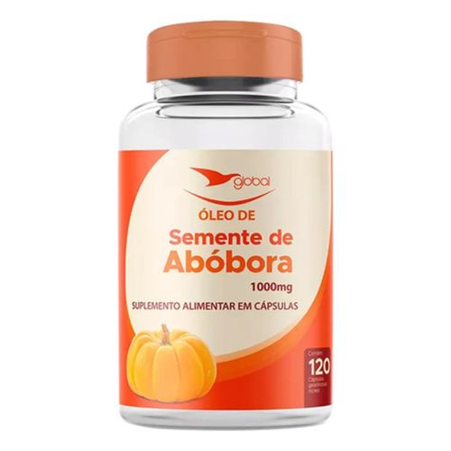 Óleo De Semente De Abóbora- 1000mg- 120 Softgels- Global Óleo De Semente De Abóbora- 1000mg- 120 Softgels- Global