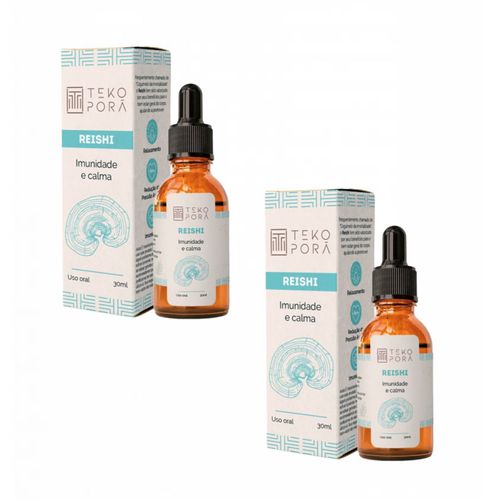 2x Extrato Reishi - Ganoderma Lucidum- 30ml- Teko Porã sem sabor