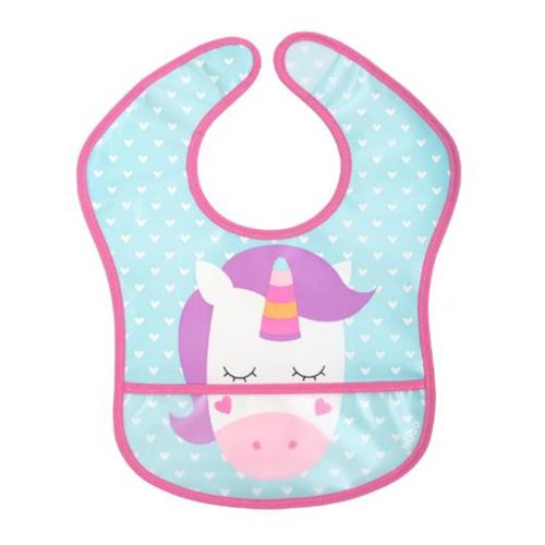 Babador Impermeável com Bolso Animal Fun Unicórnio - Buba